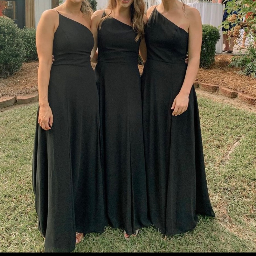 Amsale Chiara Bridesmaid Dress - Black